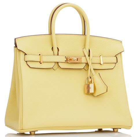 hermes birkin jaune poussin